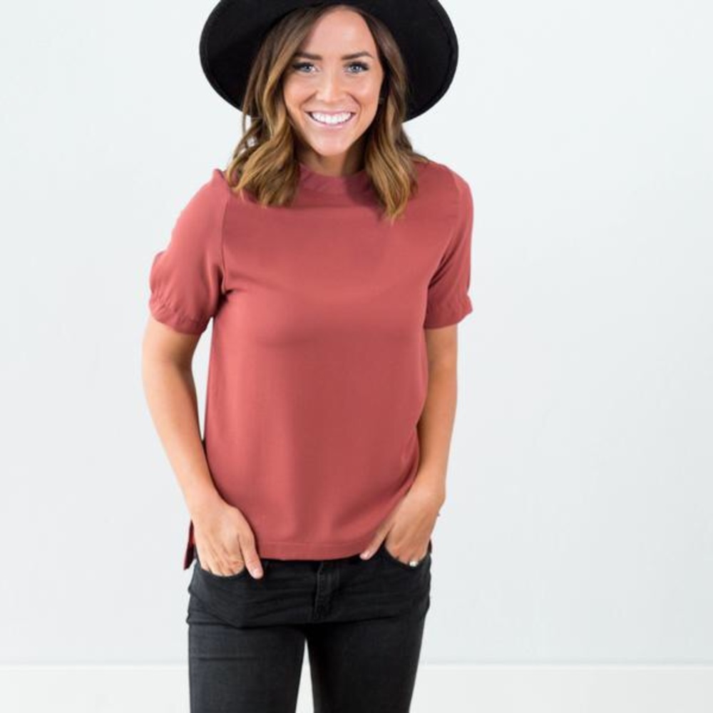 🧱STEVIE HENDER SOPHIE TOP IN BRICK🧱
